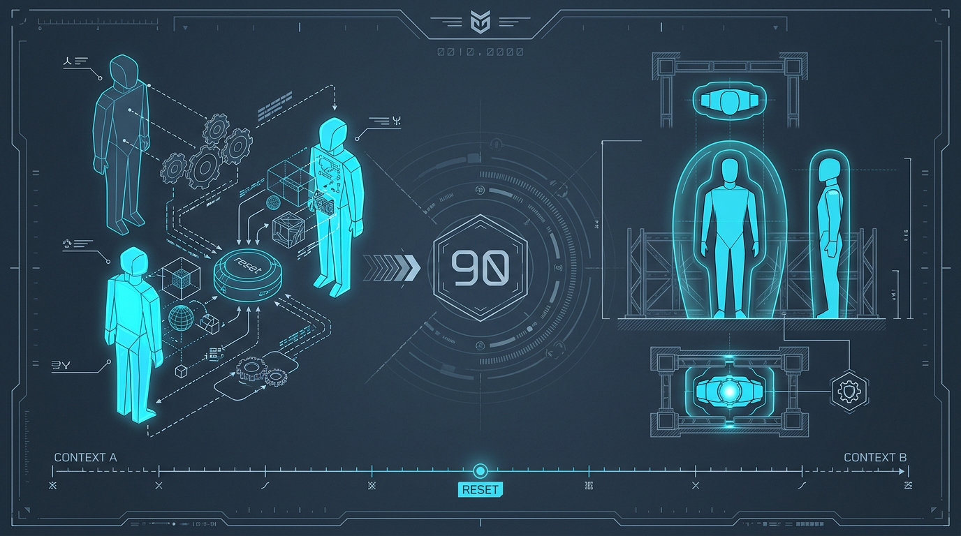 Patent 90: How a Twin Survives a Context Reset — Dynamic Experts SudoBlog hero image
